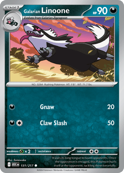 Galarian Linoone 131/217 Ascended Heroes