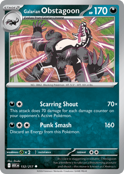 Galarian Obstagoon 132/217 Ascended Heroes