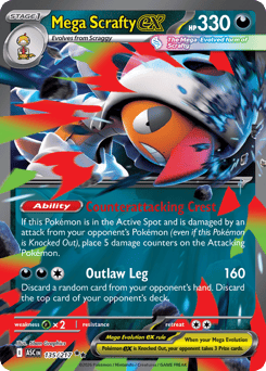 Mega Scrafty ex 135/217 Ascended Heroes