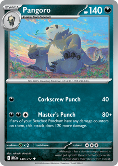 Pangoro 140/217 Ascended Heroes