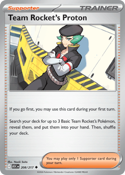 Team Rocket's Proton 208/217 Ascended Heroes
