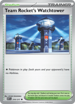 Team Rocket's Watchtower 210/217 Ascended Heroes