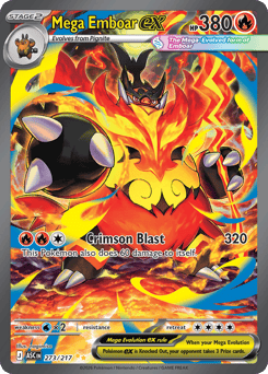 Mega Emboar ex 273/217 Ascended Heroes