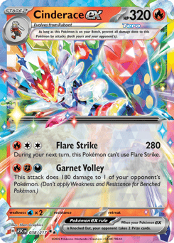 Cinderace ex 038/217 Ascended Heroes