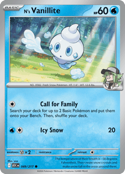 N's Vanillite 049/217 Ascended Heroes