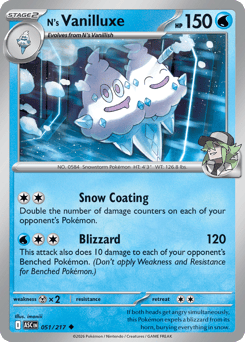N's Vanilluxe 051/217 Ascended Heroes