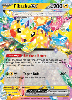 Pikachu ex 057/217 Ascended Heroes