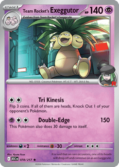 Team Rocket's Exeggutor 078/217 Ascended Heroes