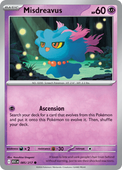 Misdreavus 085/217 Ascended Heroes
