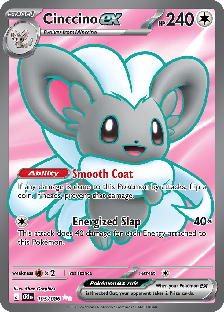 Cinccino ex 105/086 Chaos Rising