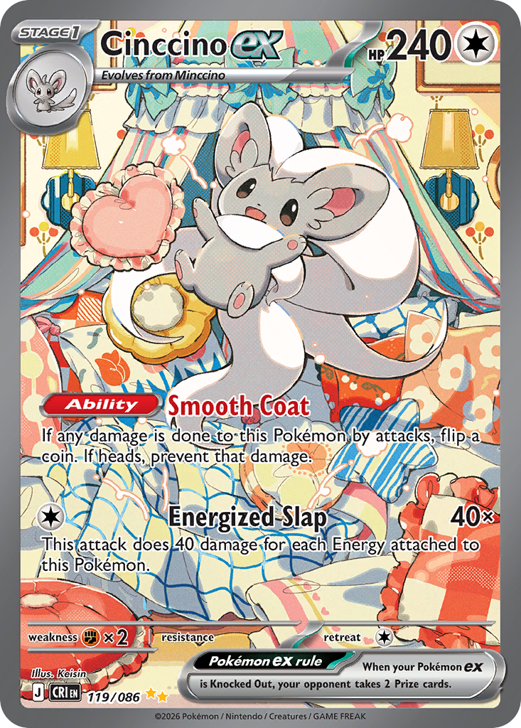 Cinccino ex 119/086 Chaos Rising
