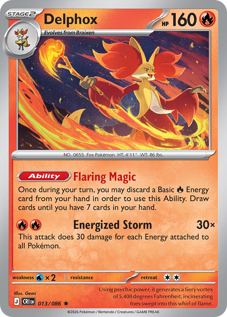 Delphox 013/086 Chaos Rising