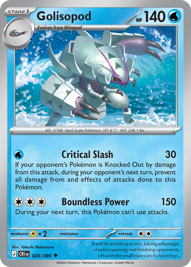 Golisopod 026/086 Chaos Rising