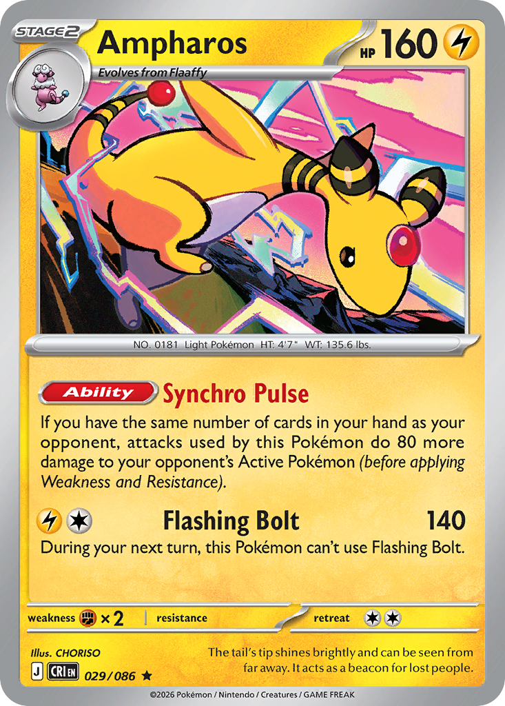 Ampharos 029/086 Chaos Rising