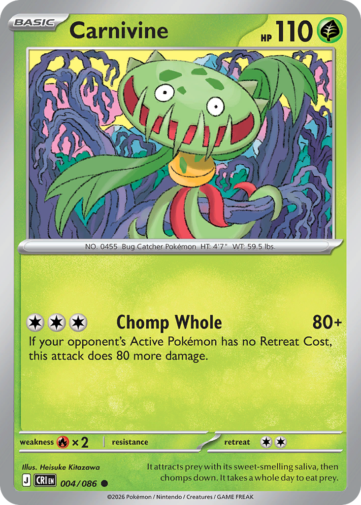Carnivine 004/086 Chaos Rising