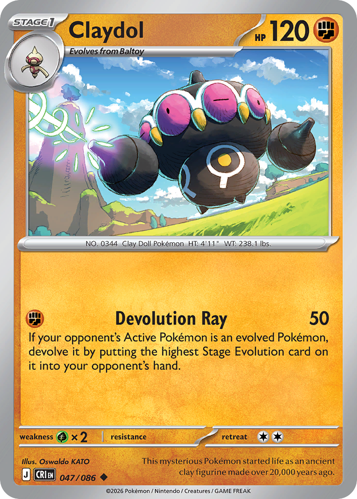 Claydol 047/086 Chaos Rising