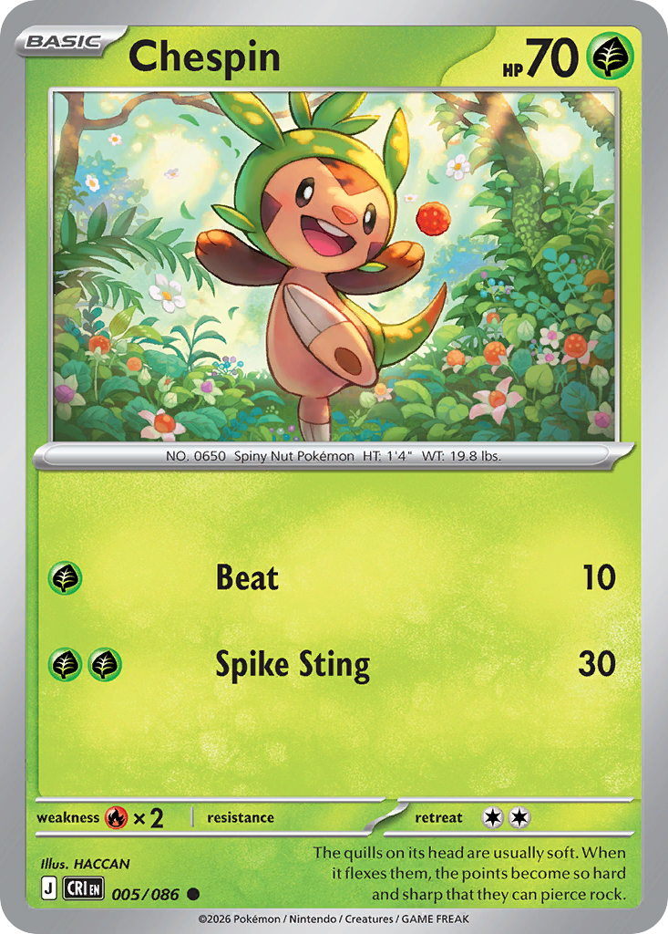 Chespin 005/086 Chaos Rising
