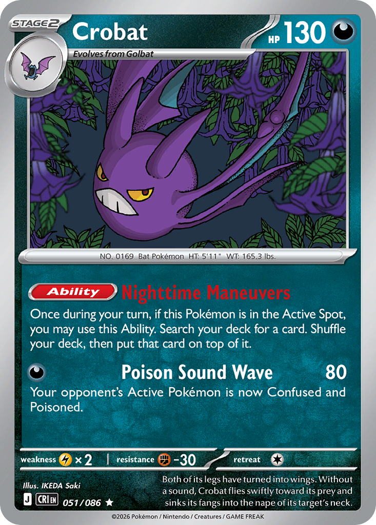 Crobat 051/086 Chaos Rising