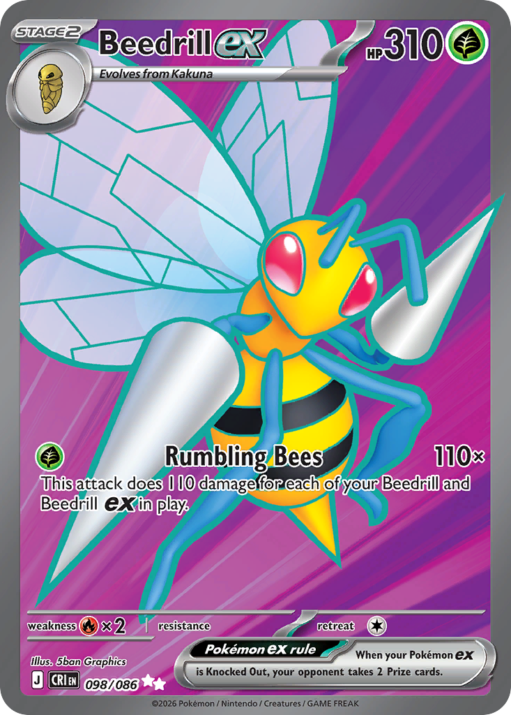 Beedrill ex 098/086 Chaos Rising