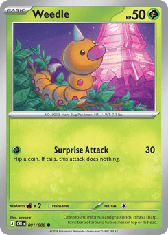 Weedle 001/086 Chaos Rising