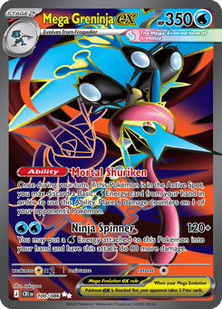 Mega Greninja ex 100/086 Chaos Rising