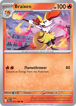 Braixen 012/086 Chaos Rising