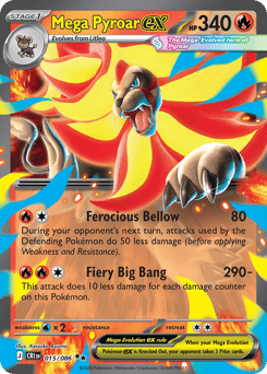 Mega Pyroar ex 015/086 Chaos Rising