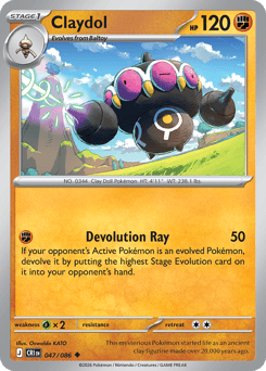 Claydol 047/086 Chaos Rising