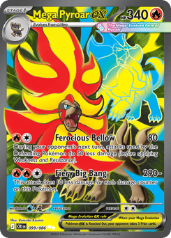 Mega Pyroar ex 099/086 Chaos Rising