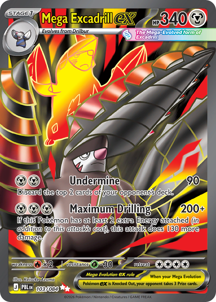 Mega Excadrill ex 103/084 Pitch Black