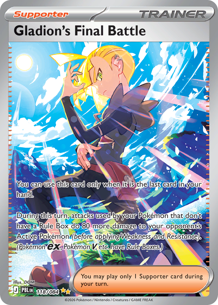 Gladion's Final Battle 118/084 Pitch Black