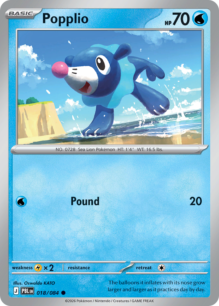 Popplio 018/084 Pitch Black