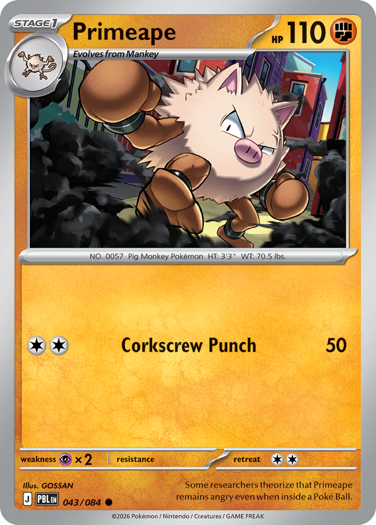 Primeape 043/084 Pitch Black
