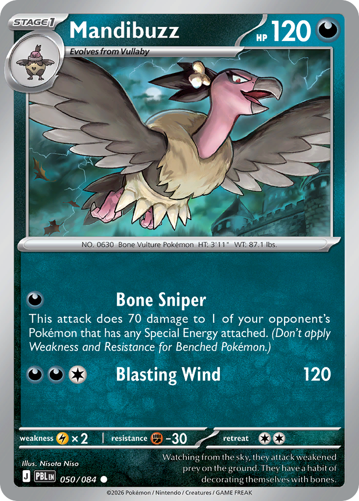 Mandibuzz 050/084 Pitch Black