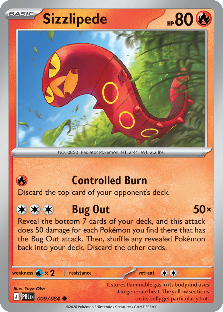 Sizzlipede 009/084 Pitch Black