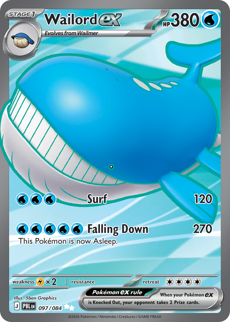 Wailord ex 097/084 Pitch Black