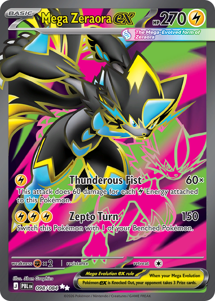 Mega Zeraora ex 098/084 Pitch Black