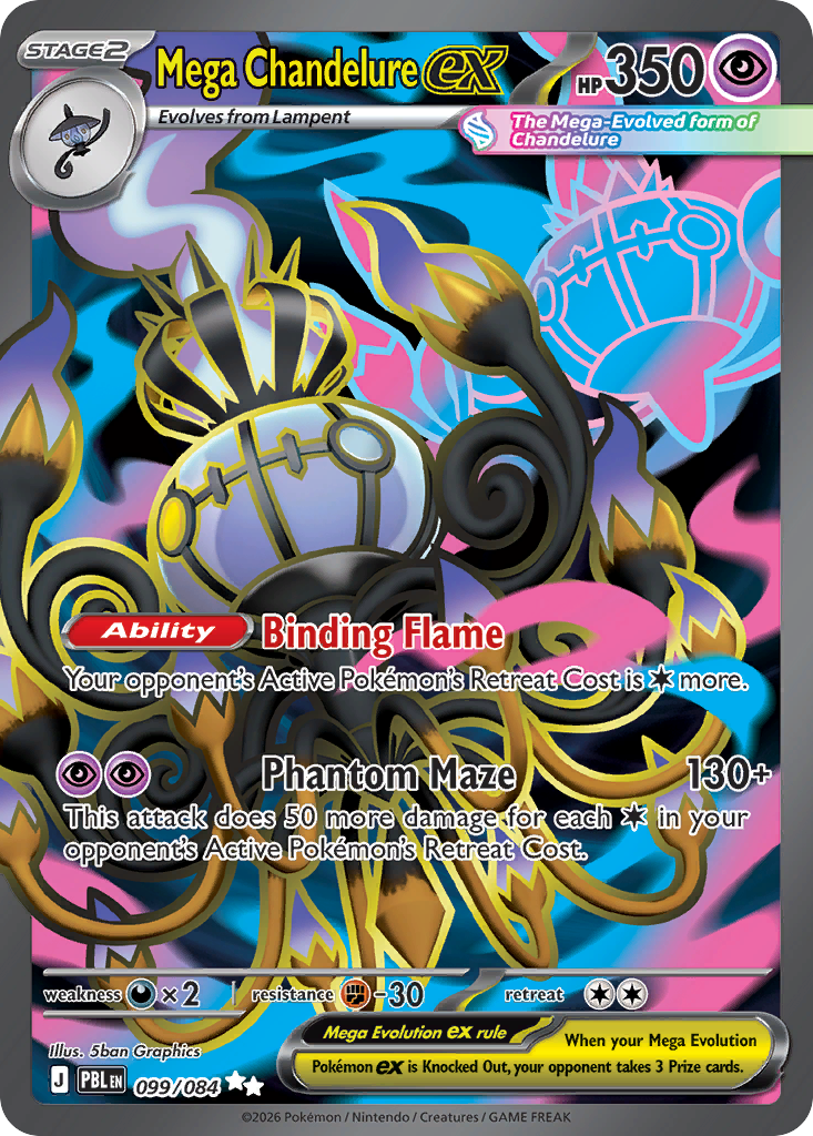 Mega Chandelure ex 099/084 Pitch Black