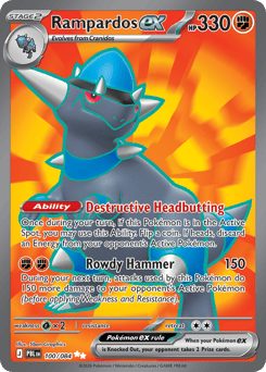 Rampardos ex 100/084 Pitch Black