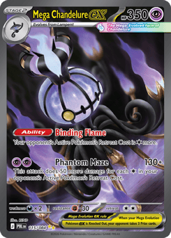 Mega Chandelure ex 115/084 Pitch Black
