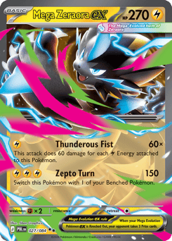 Mega Zeraora ex 027/084 Pitch Black