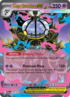 Mega Chandelure ex 038/084 Pitch Black
