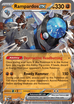 Rampardos ex 045/084 Pitch Black