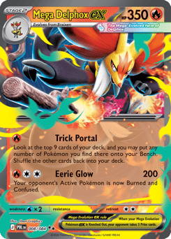 Mega Delphox ex 008/084 Pitch Black