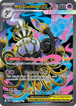 Mega Chandelure ex 099/084 Pitch Black