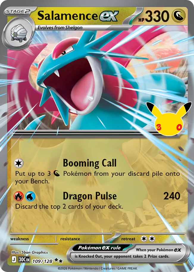 Salamence ex 109/128 30th Celebration