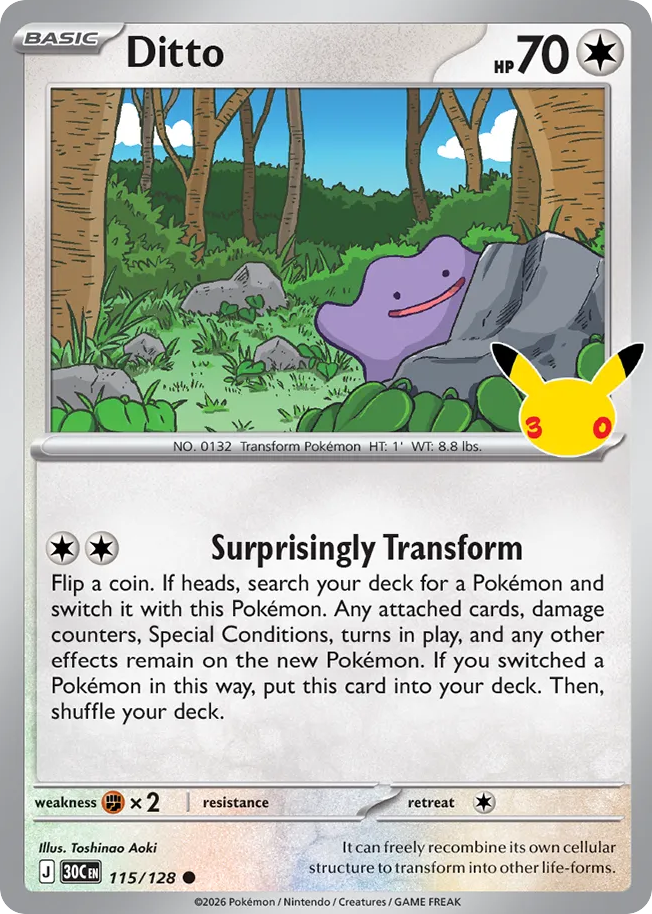 Ditto 115/128 30th Celebration