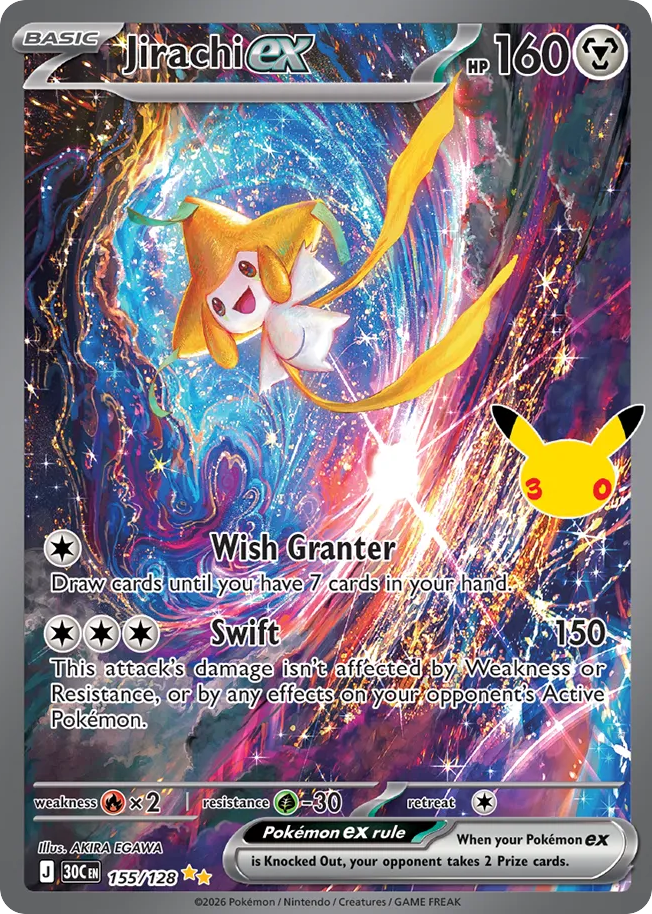 Jirachi ex 155/128 30th Celebration