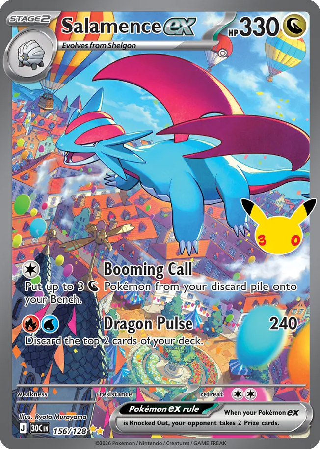 Salamence ex 156/128 30th Celebration