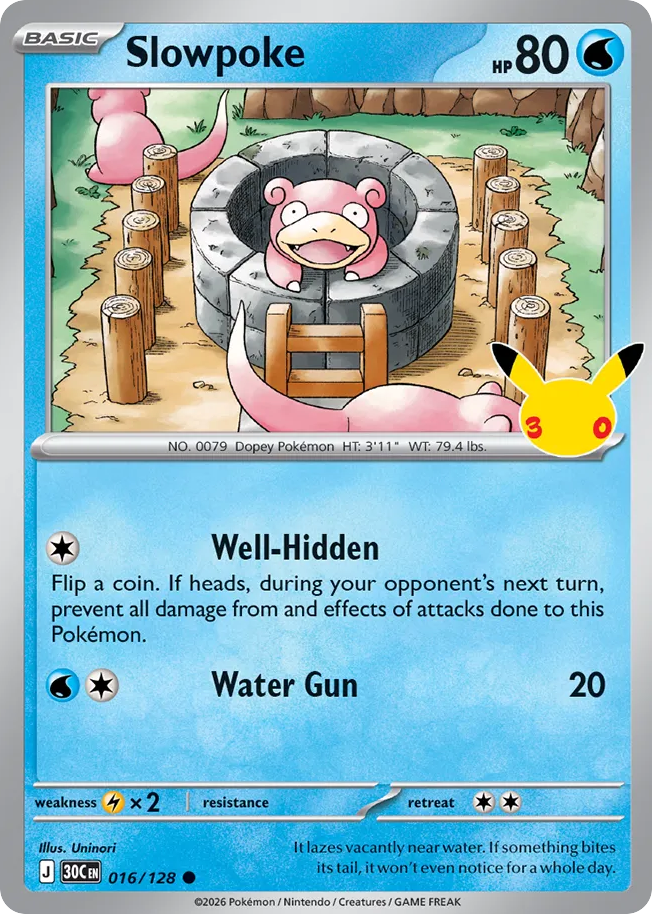Slowpoke 016/128 30th Celebration